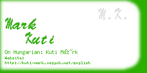 mark kuti business card